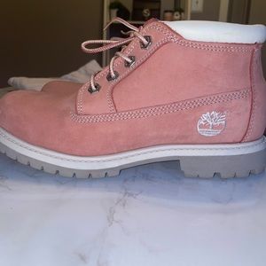pink timberland boots